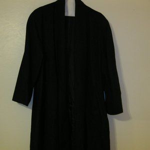black  wool outer wear coat